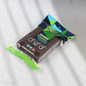 High Quality 2PCS Kitchen Dishes Cleaning Sponges for Washing Pans