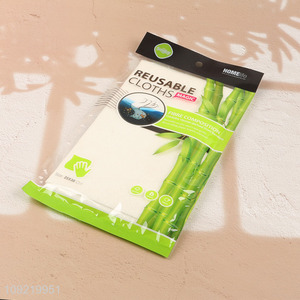 High Quality 3PCS Bamboo Fiber Cleaning Cloths Magic Cleaning Towels