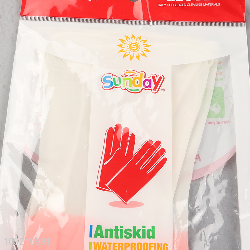 Hot Selling Household Cleaning Gloves PVC Waterproof Cleaning Gloves