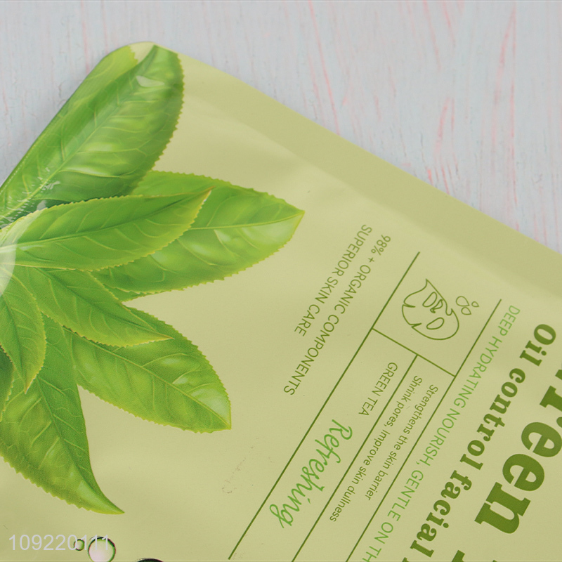 Popular products professional green tea oil control facial mask for sale