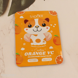 Most popular orange vc whitening moisturizing facial mask for sale