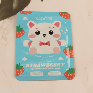 Good price skin care strawberry hyalurtonic acid facial care facial mask