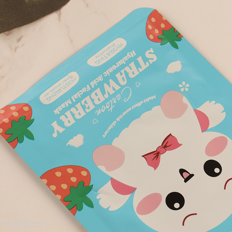 Good price skin care strawberry hyalurtonic acid facial care facial mask