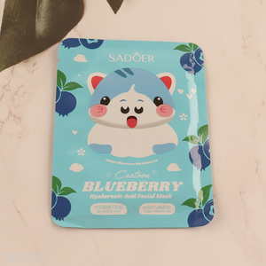 Hot items professional blueberry hyaluronic acid facial mask facial care