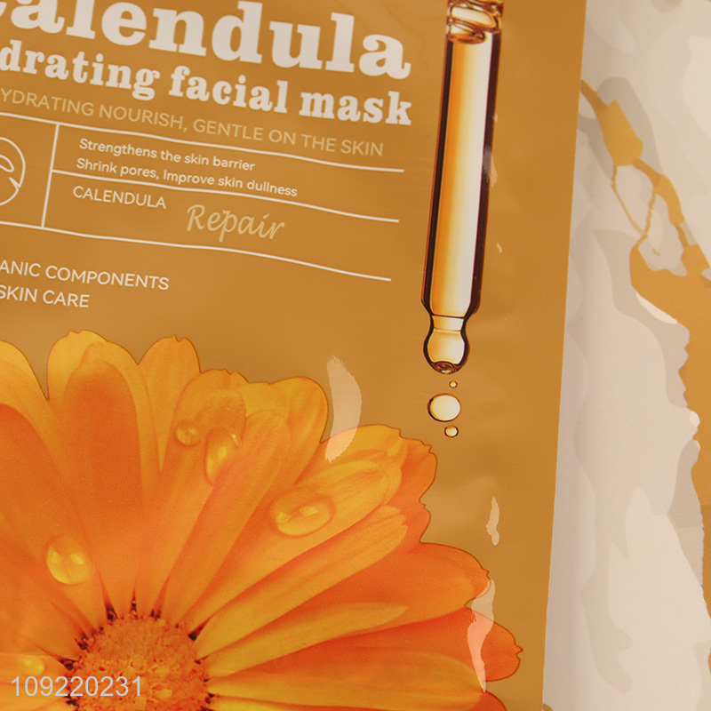 New arrival adult calendula hydrating facial mask deep repair facial mask