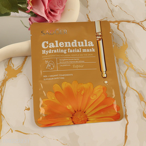 New arrival adult calendula hydrating facial mask deep repair facial mask