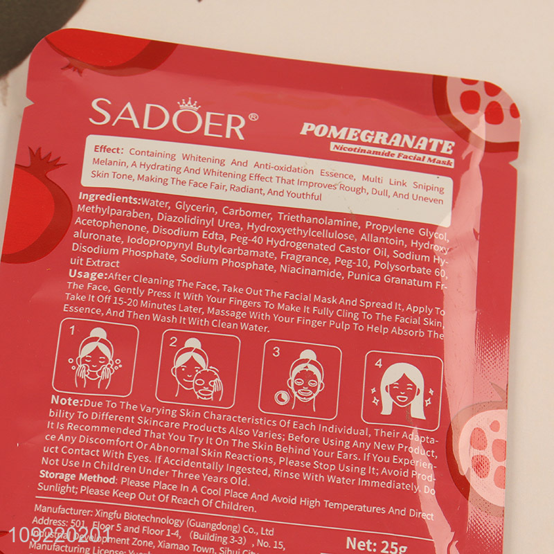 Low price adult pomegranate nicotinamide hyalurtonic acid whitening moisturizing hyalurtonic acid