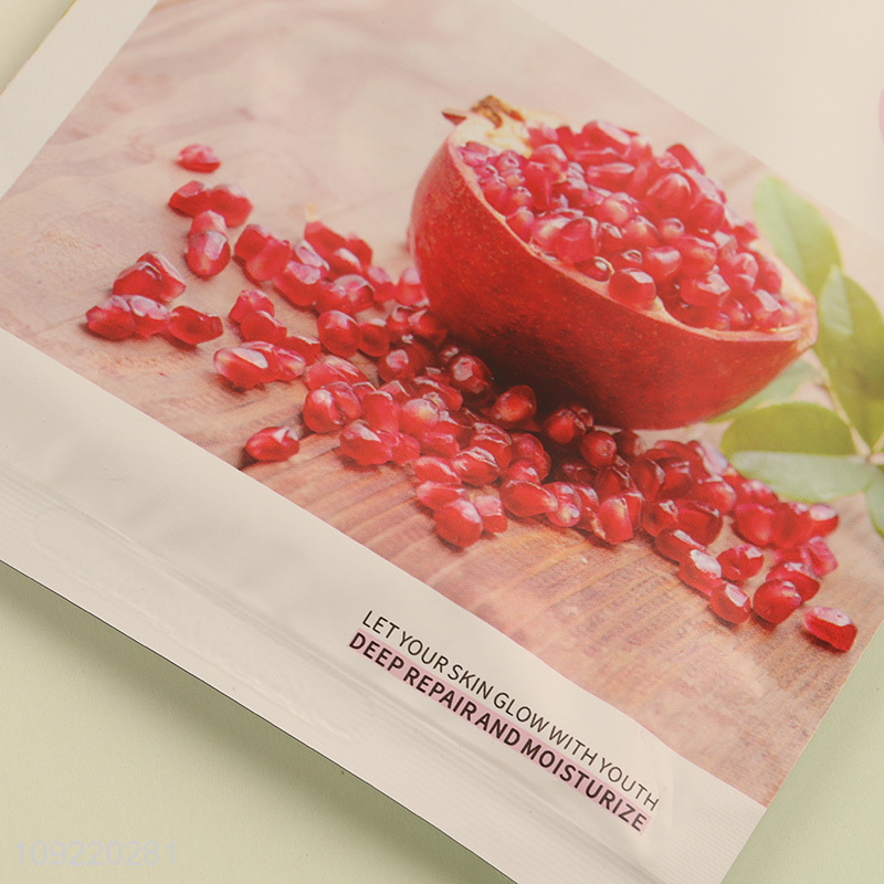 China wholesale pomegranate softening facial mask facial care for adult