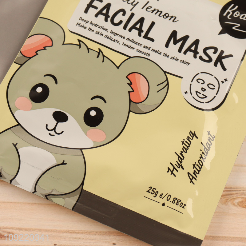 Top products lemon deep hydrating whitening skin care facial mask for sale