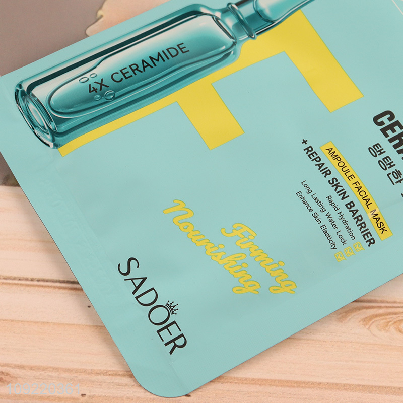 Top selling adult repair skin barrier facial mask ampoule facial mask