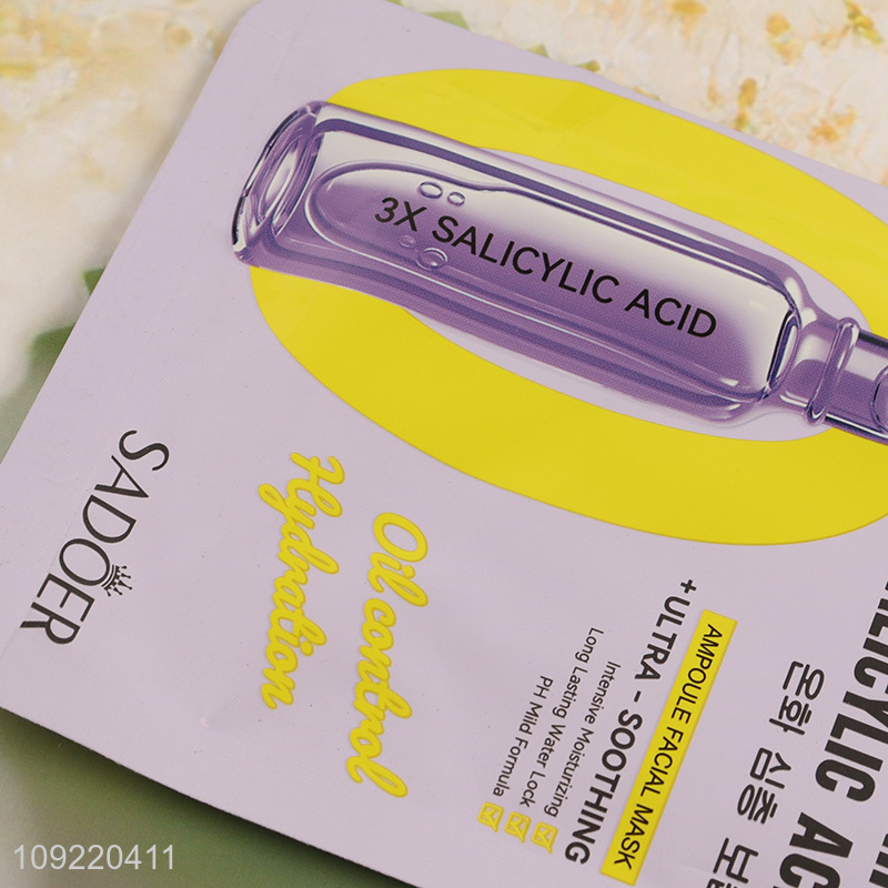 Good selling triple salicylic acid facial mask ampoule facial mask wholesale