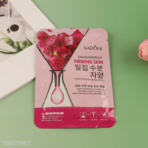 Hot selling dragon fruit firming skin facial mask moisturizing facial mask