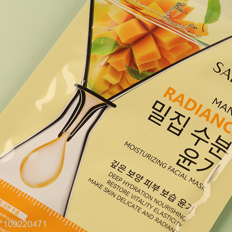 New product mango moisturizing facial mask deep hydrating nourishing facial mask
