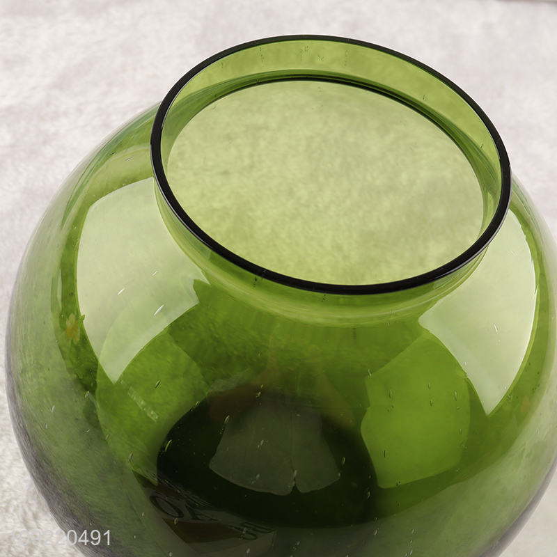 Top selling round living room decor flower vase bud base wholesale