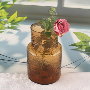 Top products desktop decor glass flower vase bud base for sale