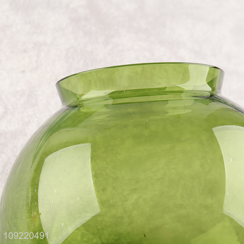 Top selling round living room decor flower vase bud base wholesale