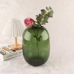 China supplier home indoor decor glass flower vase bud base