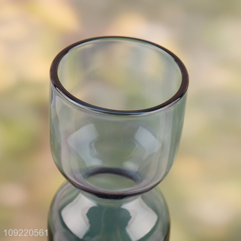 Best selling glass flower vase hydroponic vase living room decor