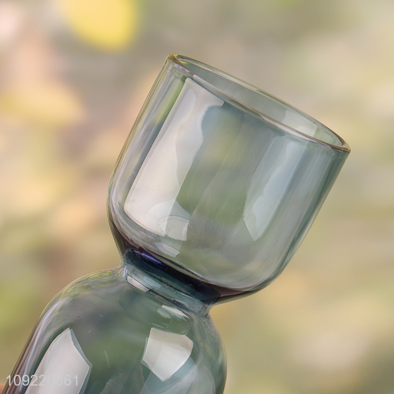 Best selling glass flower vase hydroponic vase living room decor