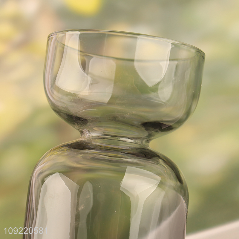 China wholesale glass living room decor flower vase hydroponic vase