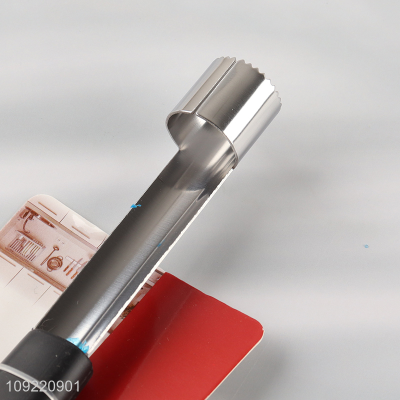 Yiwu market household kitchen gadget stainless steel fruits corer with pp handle