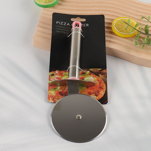 Most popular round stainless steel pizza wheel pizza cutter pizza tool
