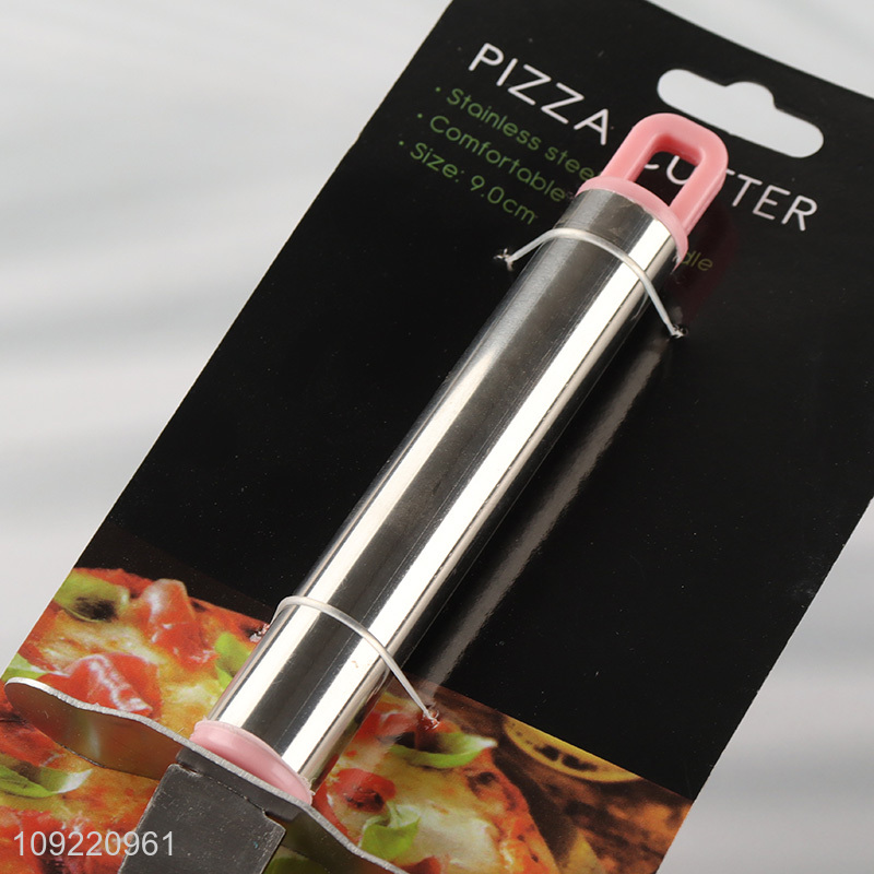 Most popular round stainless steel pizza wheel pizza cutter pizza tool
