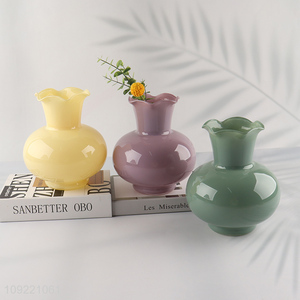 Top selling living room decor glass flower vase hydroponic vase