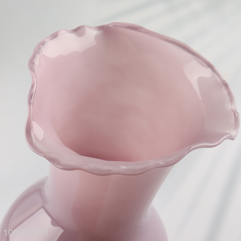 Most popular multicolor glass flower vase hydroponic vase for home decor