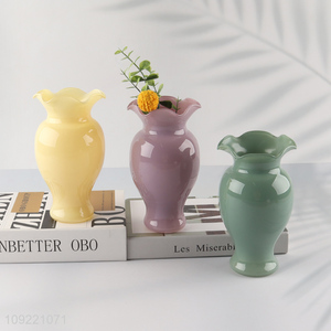 Top products modern style glass flower vase hydroponic vase for home decor