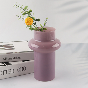 Yiwu market living room decor glass flower vase hydroponic vase for sale