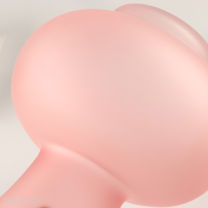 China supplier pink glass tabletop decor flower vase hydroponic vase