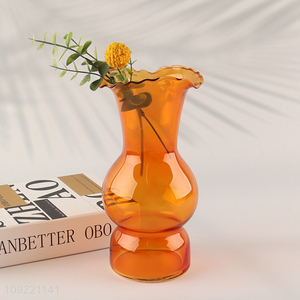 Good selling indoor home decor glass flower vase hydroponic vase wholesale