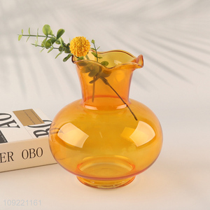 China factory modern style glass flower vase hydroponic vase for decoration