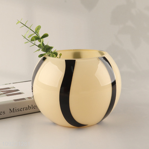 Top selling round flower vase hydroponic vase for living room decor