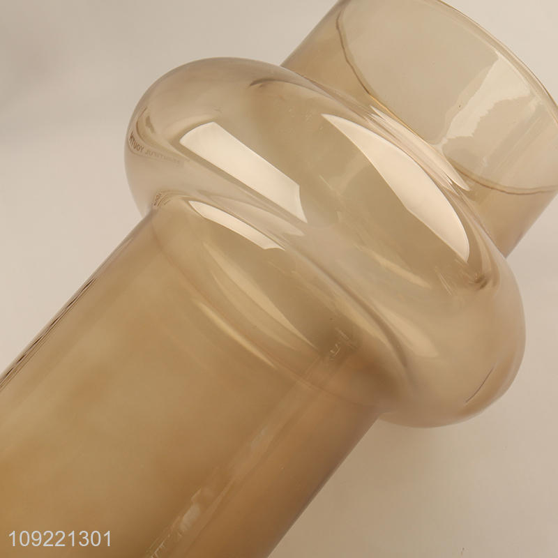 China wholesale modern style indoor decor glass flower vase hydroponic vase