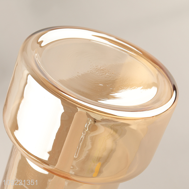 Low price home indoor decor desktop glass flower vase hydroponic vase