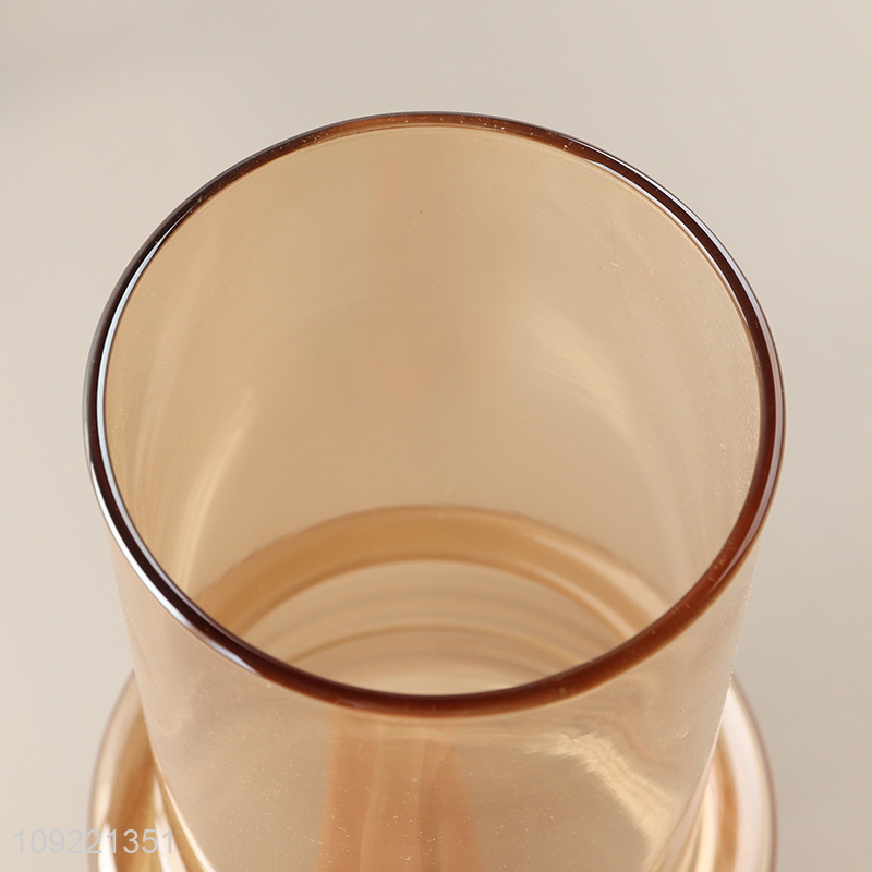 Low price home indoor decor desktop glass flower vase hydroponic vase