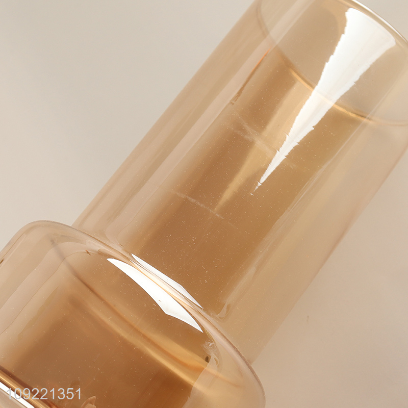 Low price home indoor decor desktop glass flower vase hydroponic vase