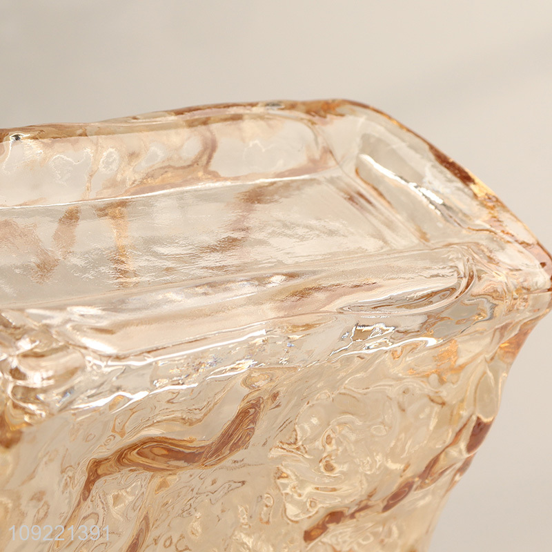 Yiwu market home decor glass flower vase hydroponic vase plants vase