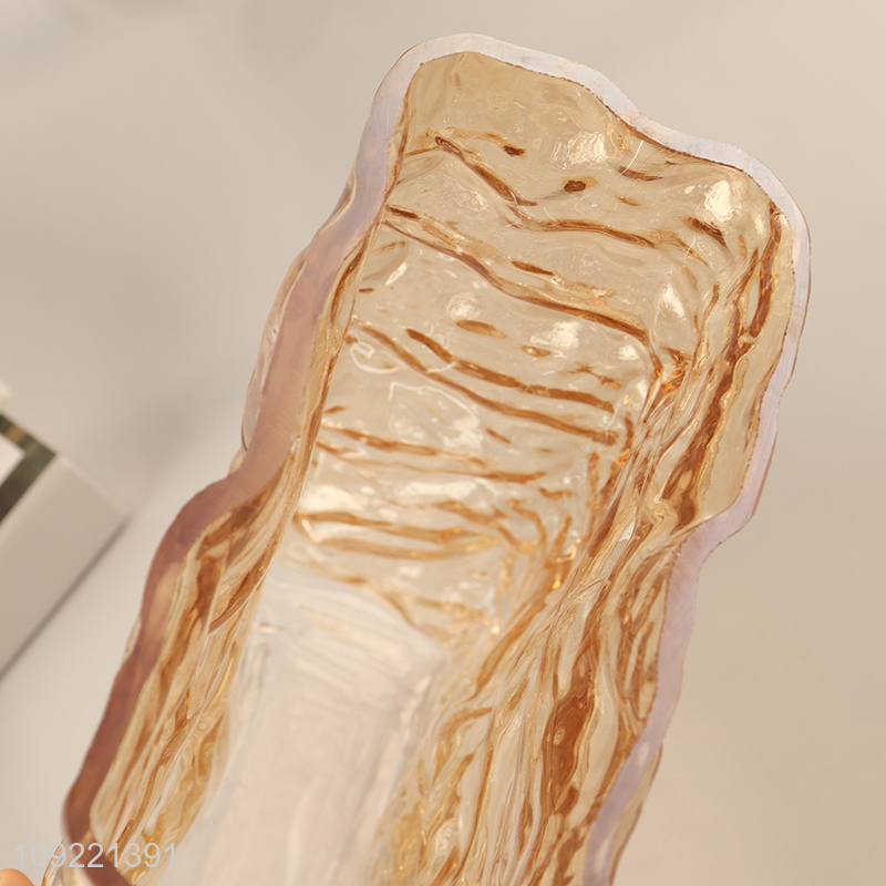 Yiwu market home decor glass flower vase hydroponic vase plants vase