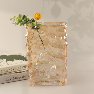 Yiwu market home decor glass flower vase hydroponic vase plants vase