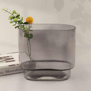 Latest products glass indoor home decor flower vase bud vase for sale