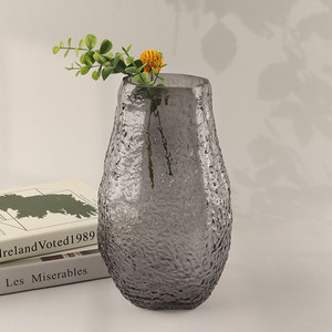 China supplier home living room decor glass flower vase bud vase for sale