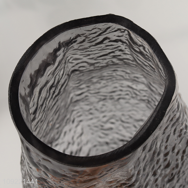 China supplier home living room decor glass flower vase bud vase for sale