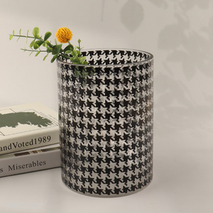 China products round tabletop decor glass flower vase bud vase for sale