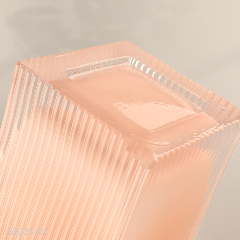 Hot selling indoor home decor glass flower vase bud vase wholesale