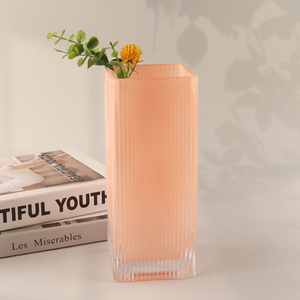 Hot selling indoor home decor glass flower vase bud vase wholesale