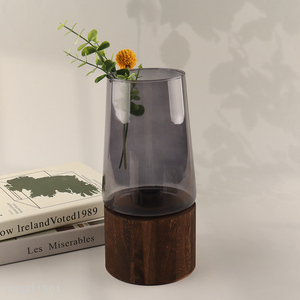 Factory direct sale modern style home decor glass flower vase hydroponic vase bud vase