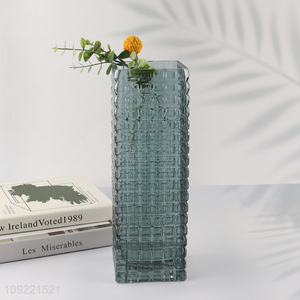 Low price glass indoor decor flower vase hydroponic vase bud vase for home